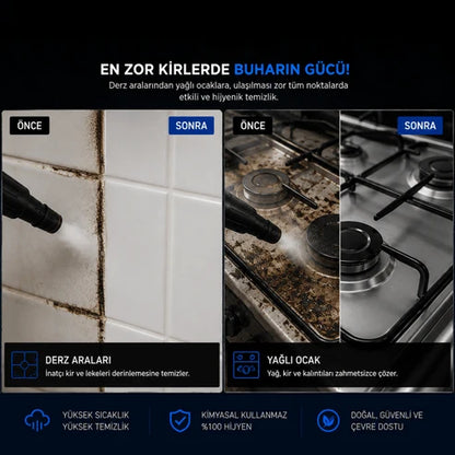 JetVapor™ Pro Detaylı Buharlı Temizleyici
