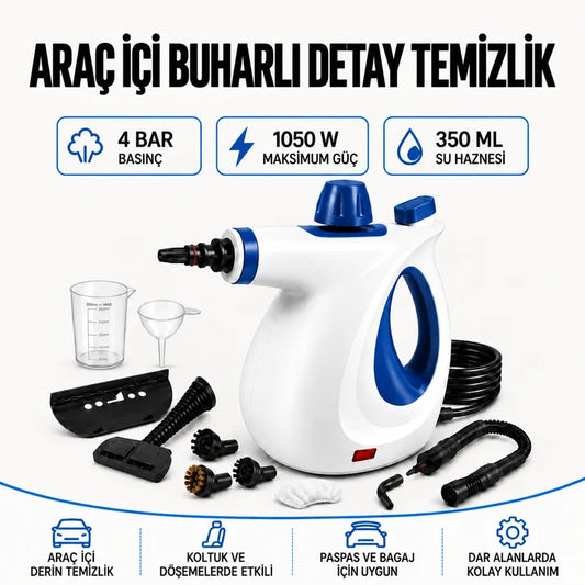 JetVapor™ Pro Detaylı Buharlı Temizleyici