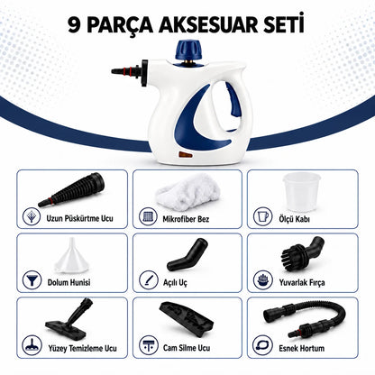 JetVapor™ Pro Detaylı Buharlı Temizleyici